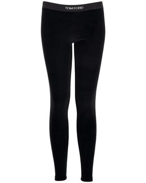 Tom Ford Zwarte Velours Leggings