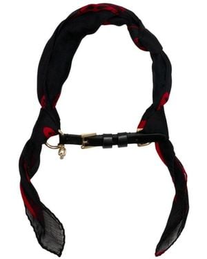 McQueen Accessoires ,Zwart ,Scarves
