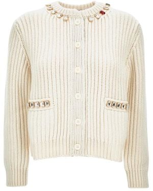 Thom Browne Cardigans - Blanco