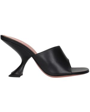 AMINA MUADDI Heeled Mules - Black