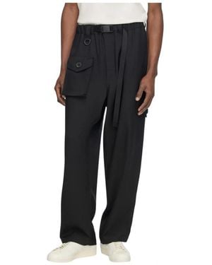 adidas Y-3 Sport Uniform Tapered Pants - Zwart
