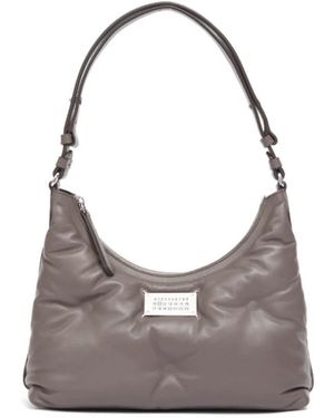 Maison Margiela Borsa a tracolla in pelle di agnello grigio topo