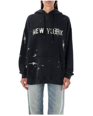R13 Hoodies & Sweatvesten - Zwart