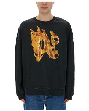 Palm Angels Sweatshirts - Negro