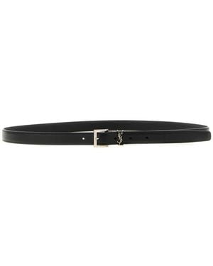 Saint Laurent Belts - Negro