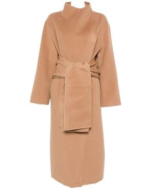 AYA MUSE Belted Coats - Natural