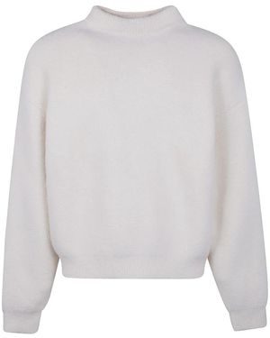 Jacquemus Gebogen Mesh Top - Wit