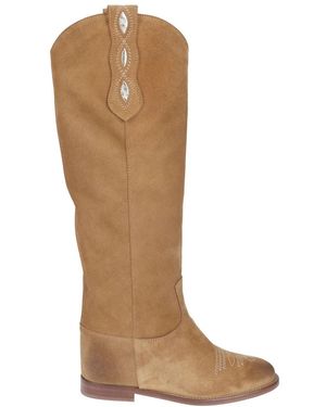 Via Roma 15 Cowboy & Biker Boots - Brown