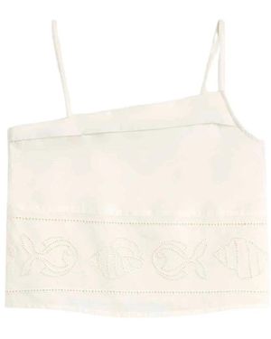 Thinking Mu Raida Besticktes Top - Natur