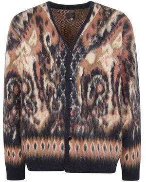 Needles Mohair Paisley Cardigan - Braun
