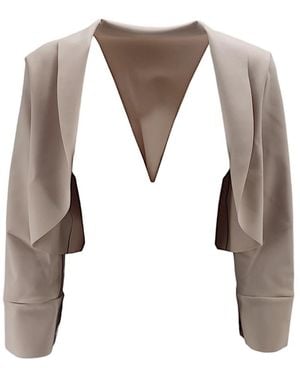 Chiara Boni Bolero Aus Jersey - Braun