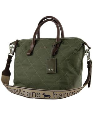 Harmont & Blaine Borsa shopping donna con dettaglio logo - Verde