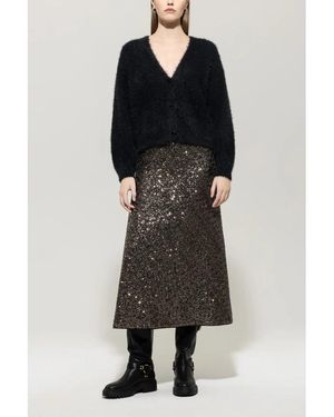 Luisa Cerano Midi Skirts - Negro