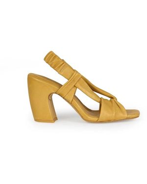 Cortana High Heel Sandals - Yellow