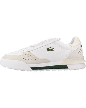 Lacoste Slam Break Leder-Sneakers - Weiß