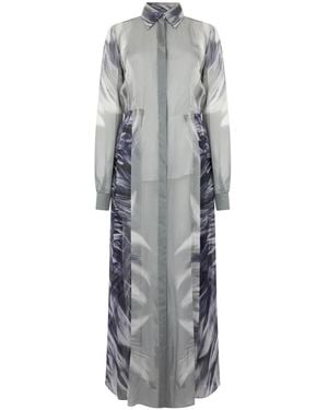 Alberta Ferretti Kleedjes ,Grijs ,Elegant Lange Jurk