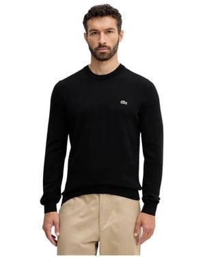 Lacoste Round-Neck Knitwear - Negro