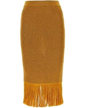 Bottega Veneta Pencil Skirts - Marrón