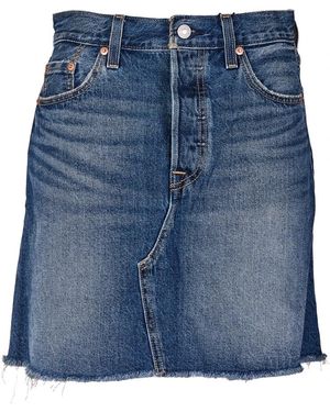 Levi's Rokken ,Blauw ,Katoen Deconstructed Rok