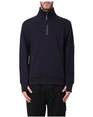 C.P. Company Blaue pullover für männer