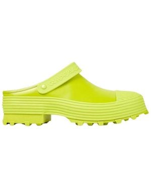 Camper Chunky Sole Grüne Herrenschuhe - Gelb