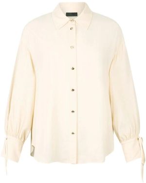 Liu Jo Lange Mouwen Blouse Met Knopen - Naturel
