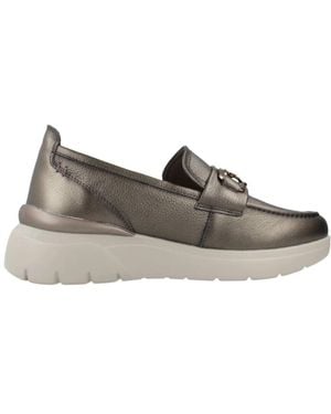 Carmela Stylische loafers für frauen - Grau