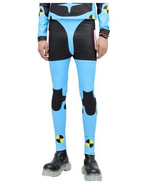 Walter Van Beirendonck Leggings - Blu