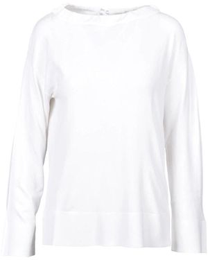 Alpha Studio Eleganter stricktop - Weiß