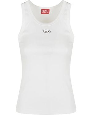DIESEL Sleeveless Tops - White