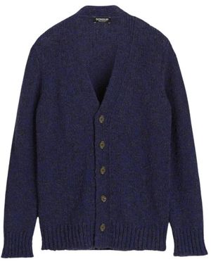 Dondup Bouclé Cardigan Für Stilvolles Aussehen - Blau