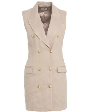 Elisabetta Franchi Short Dresses - Neutro