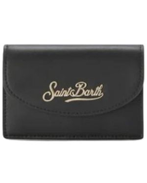 MC2 Saint Barth Kartenetui Aus Leder - Schwarz