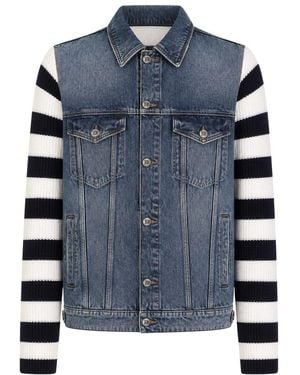Dolce & Gabbana Jassen ,Veelkleurig ,Denim Denim Jassen - Blauw