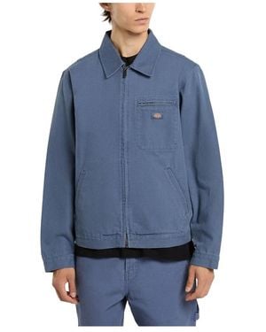 Dickies Jassen ,Blauw ,Katoen Ongevoerde Canvas Schildersjas
