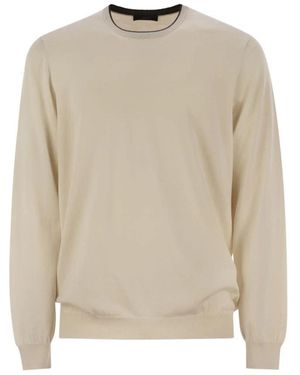 Fay Round-Neck Knitwear - Neutre