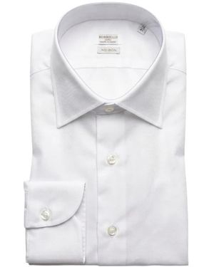 Borriello 22000 Light Oxford Hemd - Weiß