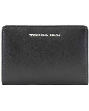 Tosca Blu Leder Damen Geldbörse Mit Münzfach - Schwarz
