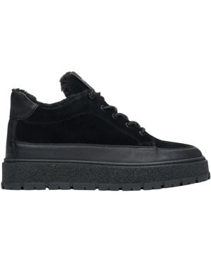 ESTRO Fur-Lined High-Top Sneakers - Zwart