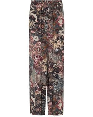 GUSTAV Wide Trousers - Marrón