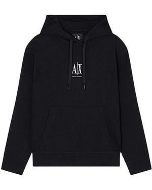 ARMANI EXCHANGE Hoodies & Sweatvesten ,Zwart ,Hoodies - Blauw