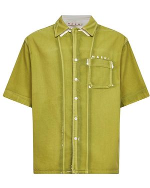 Marni Short Sleeve Shirts - Green