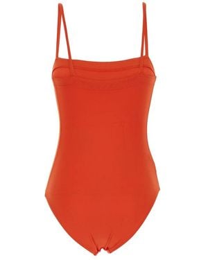 Eres Badmode ,Oranje ,Tweed Aquarelle One-Piece Badpak - Rood