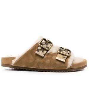 Burberry Sliders - Marrón