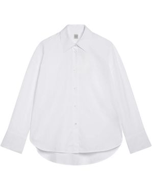 TOTEME Overhemden ,Wit ,Katoen Boxy Poplin Shirt