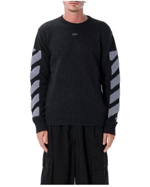 Off-White c/o Virgil Abloh Round-Neck Knitwear - Negro