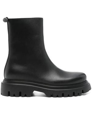 Fabiana Filippi Nappa Leder Stiefeletten - Schwarz