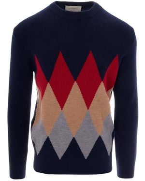 Ballantyne Round-Neck Knitwear - Blu