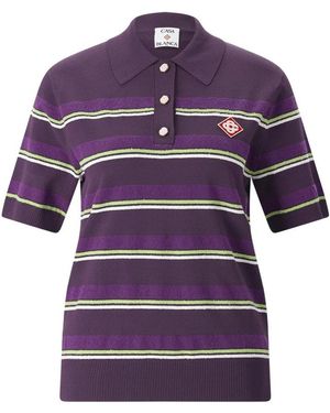 CASABLANCA Polo Shirts - Purple
