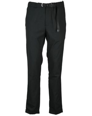 White Sand Slim-Fit Pants - Black